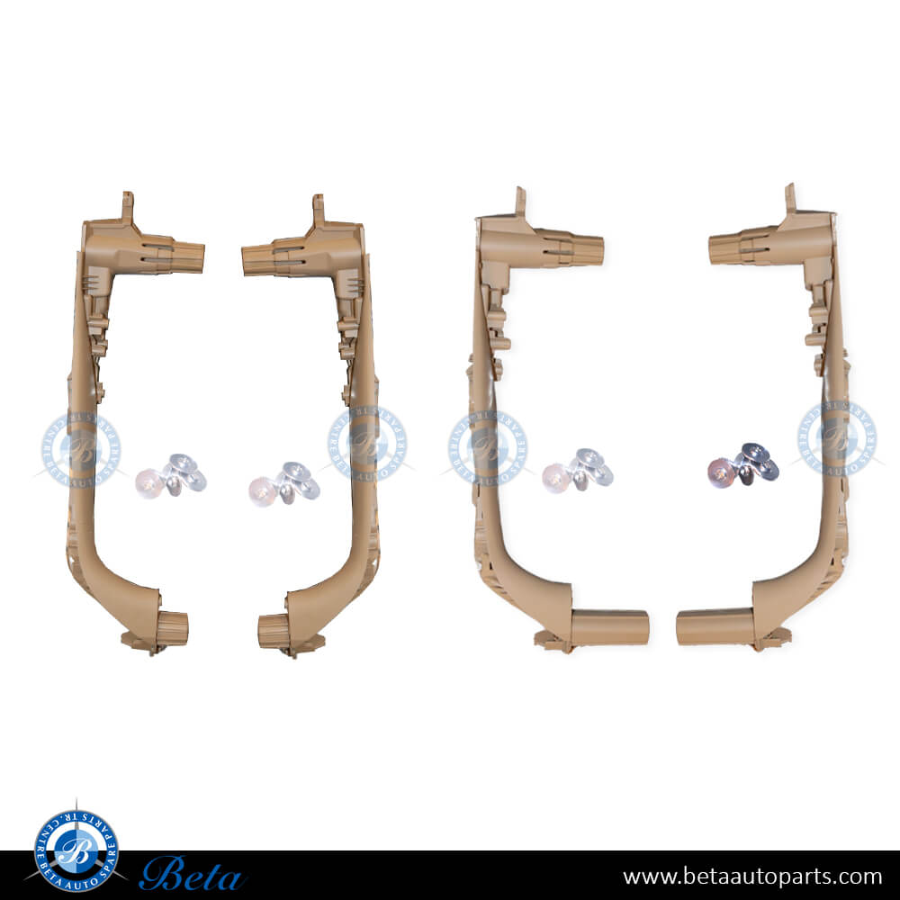 Door Inner Handle Set - Beige for BMW 5 Series 2017-2023 models, Part Number 51417438521 / 51417438522 / 51417438765 / 51417438766 Door Inner Handle Set - Beige for BMW 5 Series 2017-2023 models, Part Number 51417438521 / 51417438522 / 51417438765 / 51417438766